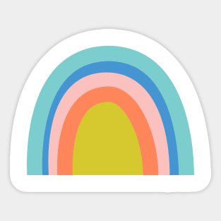 Whimsical Rainbow Art Sticker